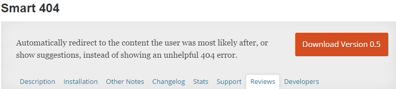 Smart 404 plugin