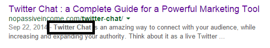 Twitter chat keywords added at beginning of the NoPassiveIncome blog post